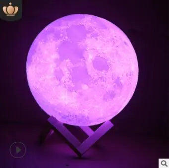 Érintésvezérlésű kétszínű holdfény LED lámpa