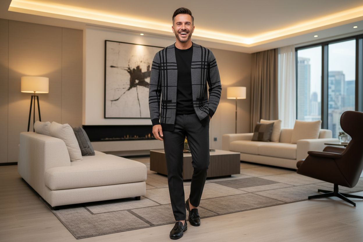 Kötött téli kabátok és alkalmi zakók férfiaknak