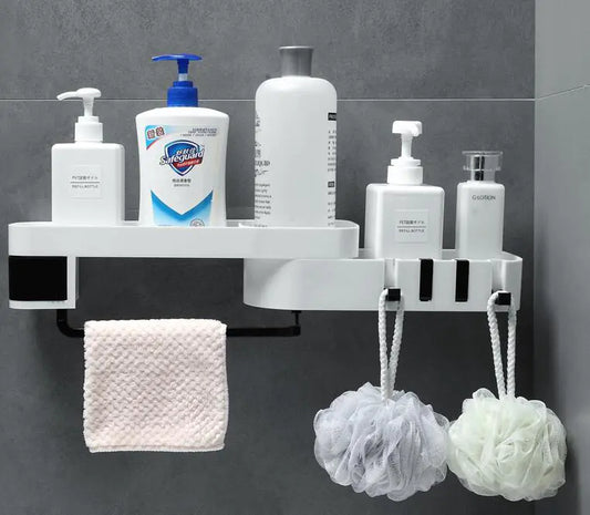 Wall-Mounted Bathroom Storage Rack for Toiletries