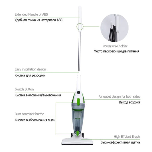 Compact 2-in-1 Handheld and Stick Vacuum Cleaner