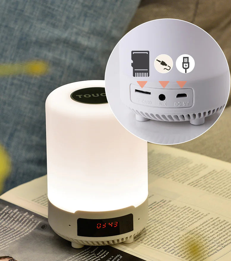 Smart Bluetooth Speaker with Colorful Atmosphere Lamp