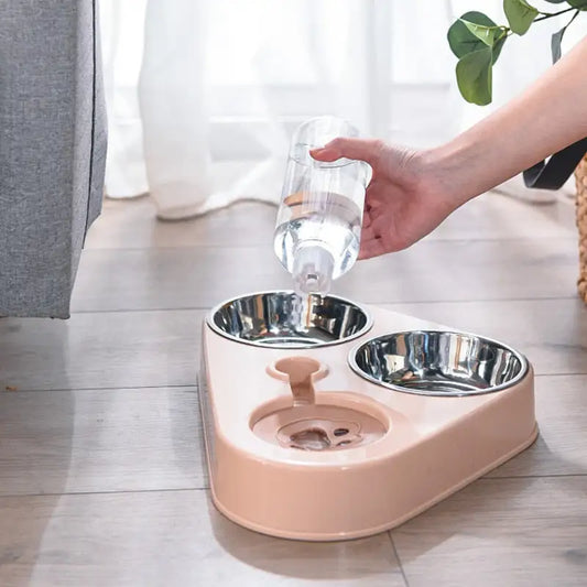 3 in 1 pet bowl with automatic feeder
