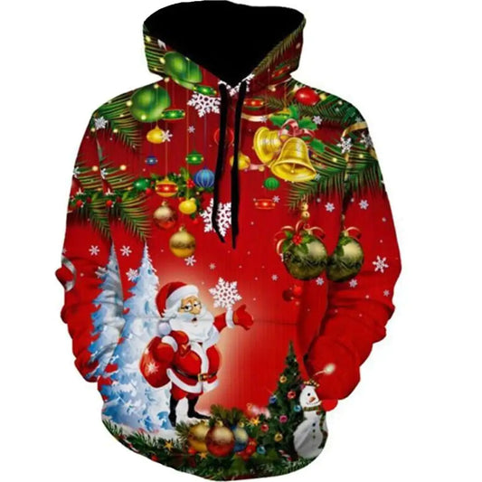 Digital Printed Plus Size Hooded Sweatshirt