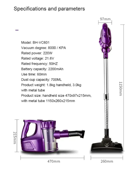 High-Power Handheld Vacuum Cleaner