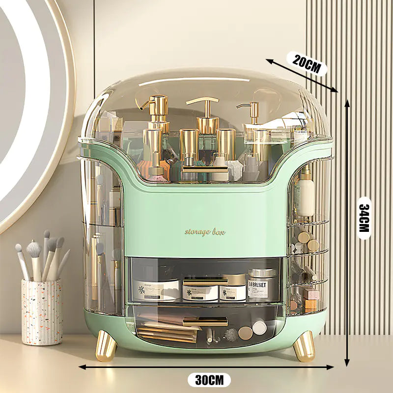 Transparent Makeup Organizer Box for Home Use