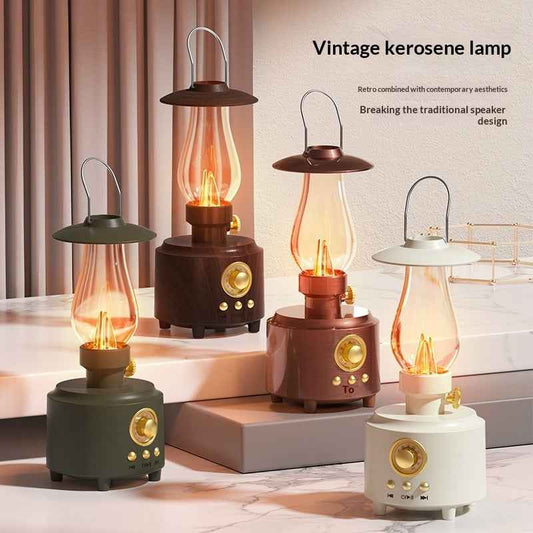 Retro Kerosene Bluetooth Speaker Night Light