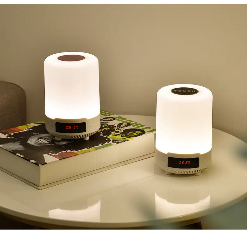 Smart Bluetooth Speaker with Colorful Atmosphere Lamp