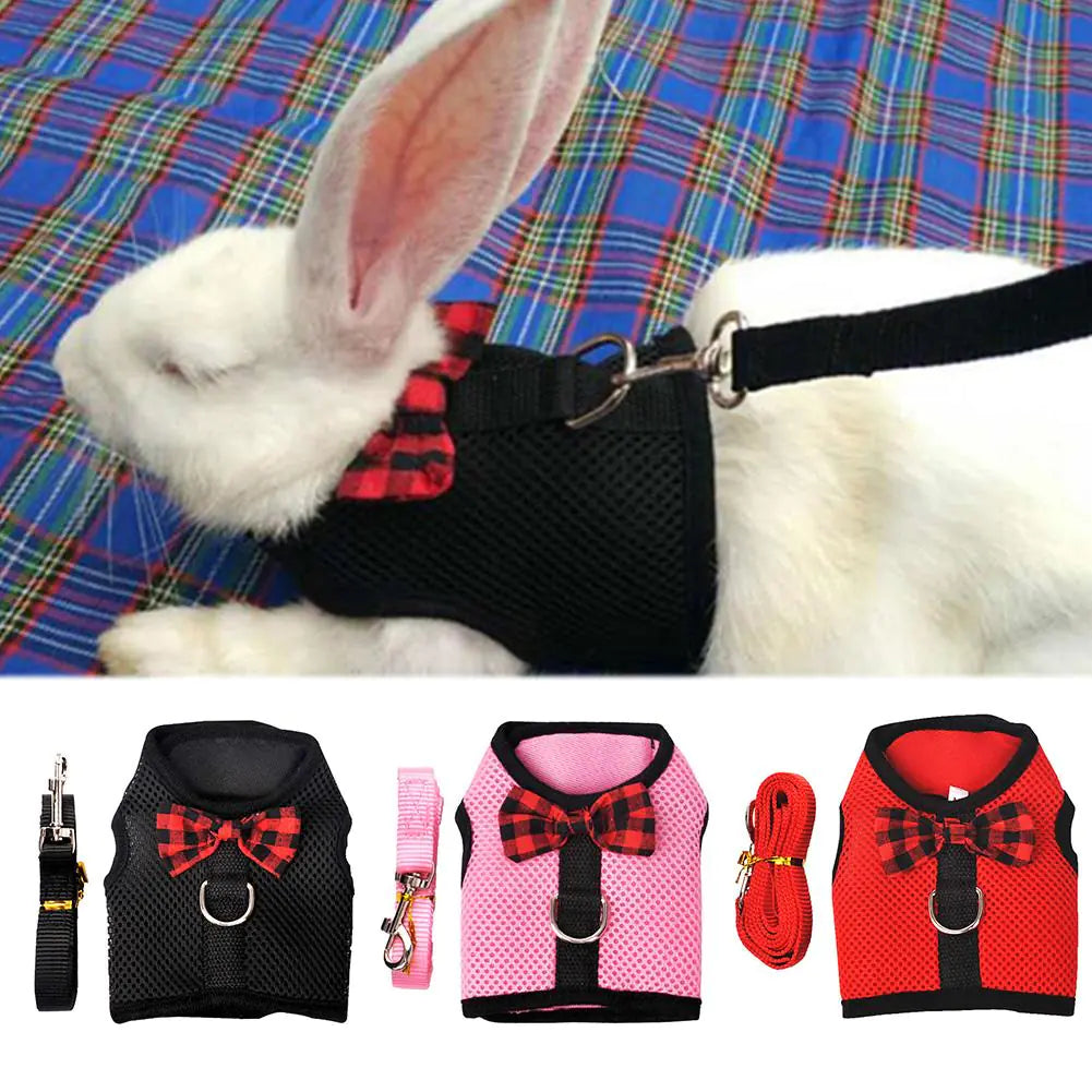 Rabbit Vest‑Style légáteresztő mellényes kisállathám pórázzal