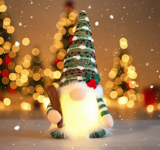 Glow Sled Christmas Doll