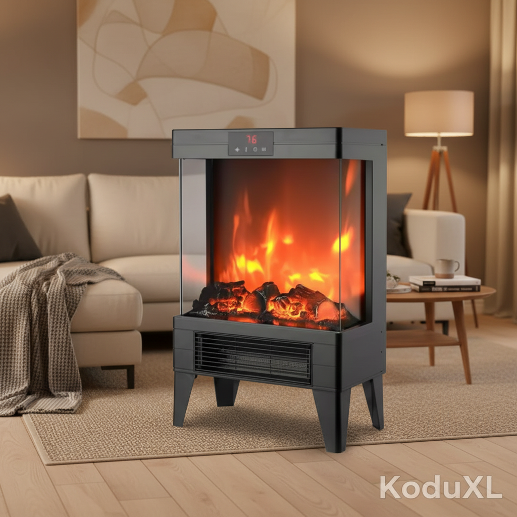 3D-s valósághű lángú elektromos kandalló fűtő otthonra