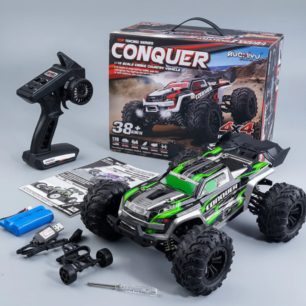 Control Car 1:16 RC Off-Road Truck with LED Lights