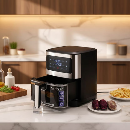 10.5L Többfunkciós légsütő