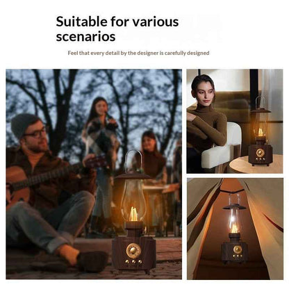 Retro Kerosene Bluetooth Speaker Night Light