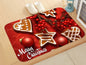 Christmas picture absorbent bathroom mat