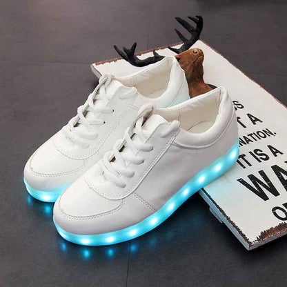 Colorful LED Light-Up Sneakers, Casual Style