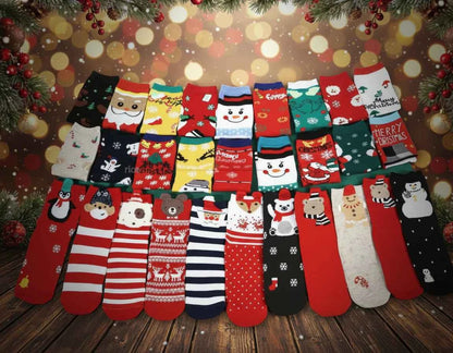 Creative Christmas Cartoon Women's Socks - Fun and Festive Footwear