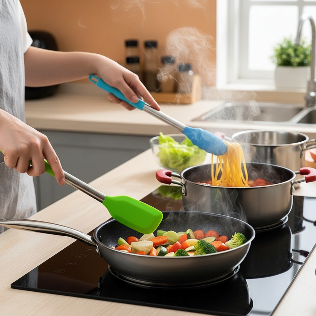 Color Silicone Kitchenware Set - 14 Cooking Tools