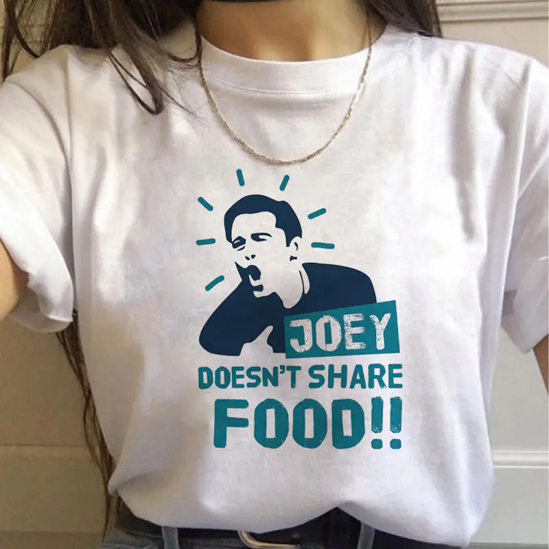 Friends TV Show Classic Letter Print T-Shirt