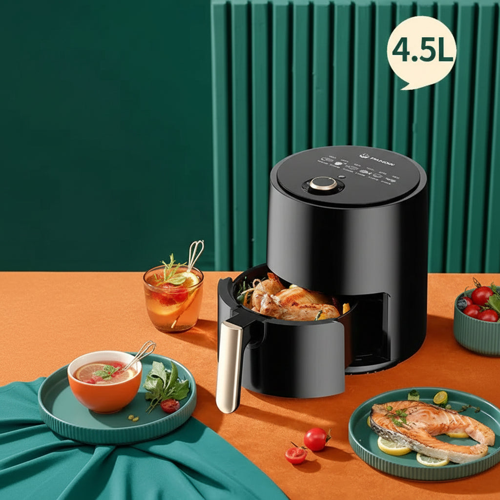 Intelligens, többfunkciójú, nagy kapacitású légsütő