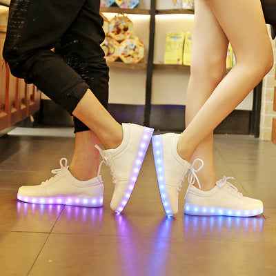 Colorful LED Light-Up Sneakers, Casual Style