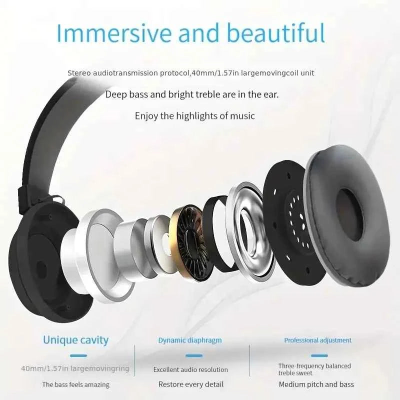 Universal Folding Bluetooth Headset for Mobile & PC