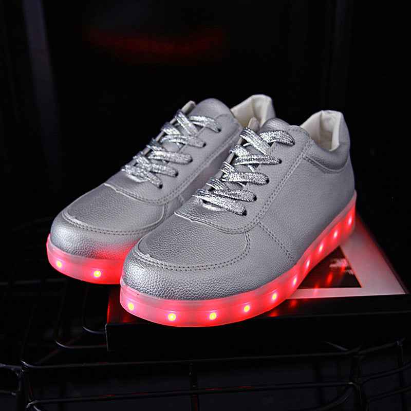 Colorful LED Light-Up Sneakers, Casual Style