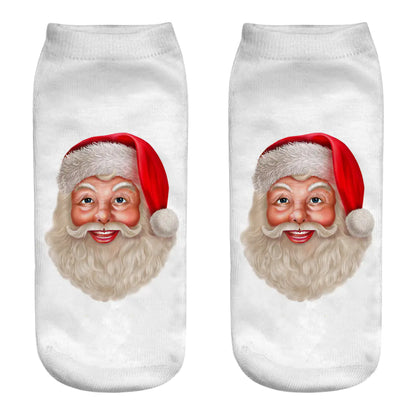 New 3D Printed Christmas Socks for Women