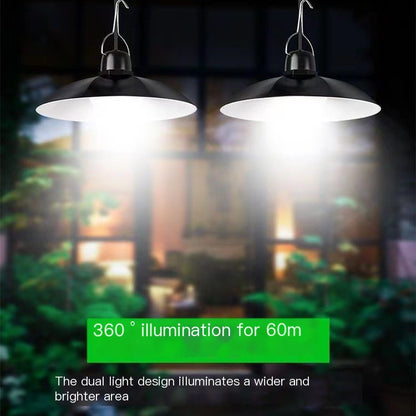New Dual Solar Powered Light for Indoor and Outdoor Use