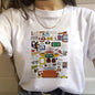 Friends TV Show Classic Letter Print T-Shirt