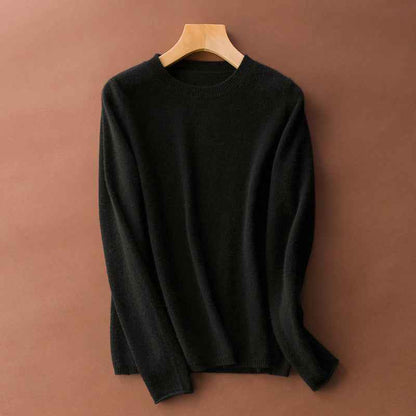 Women's Classic French Round Neck Cashmere Sweater
