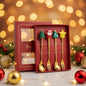 4pcs Christmas Cutlery Set - Forks & Spoons