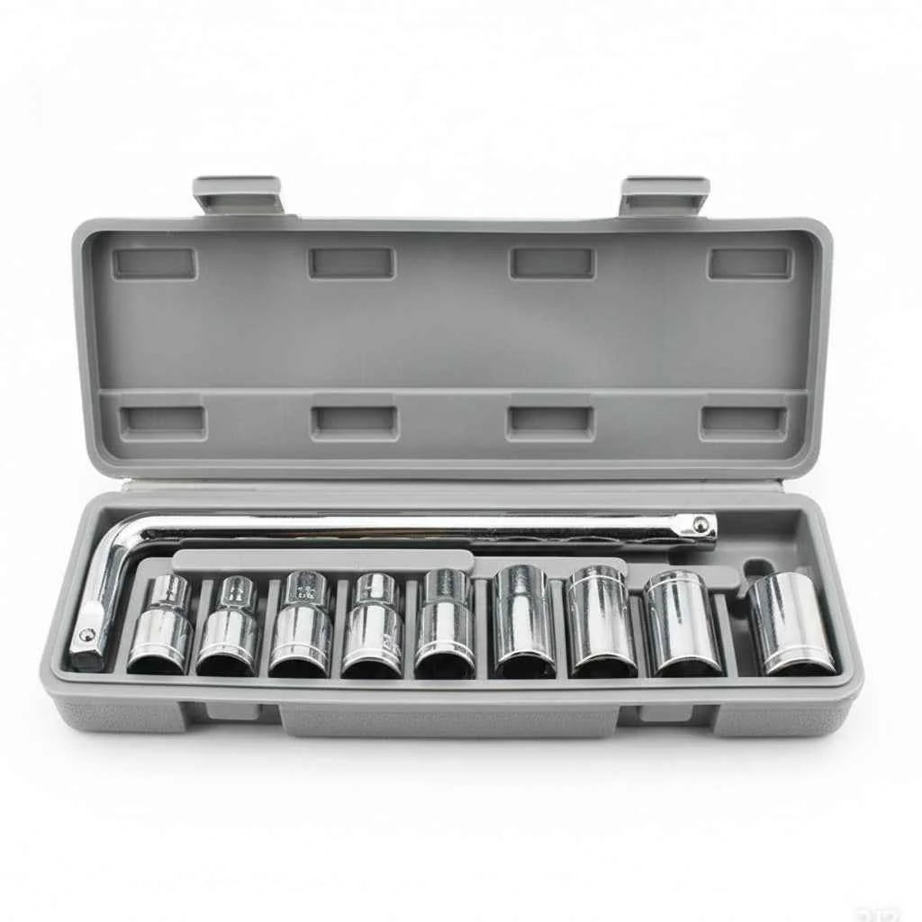 Automotive Repair Tool Set with Wrenches and Accessories