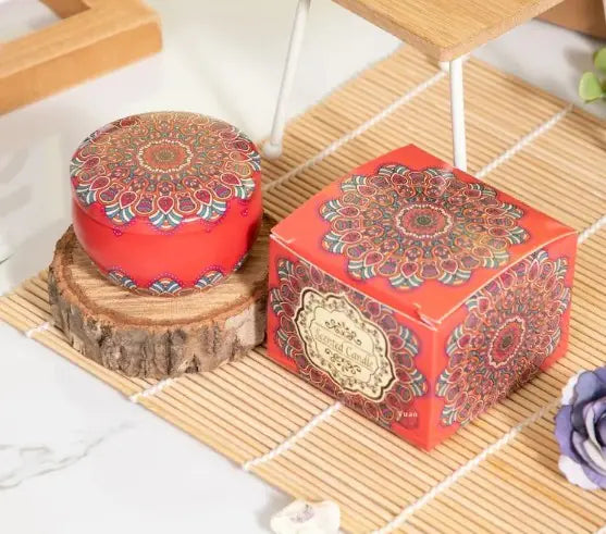 Aromatherapy Petal Candle with Dried Petals and Essential Oils