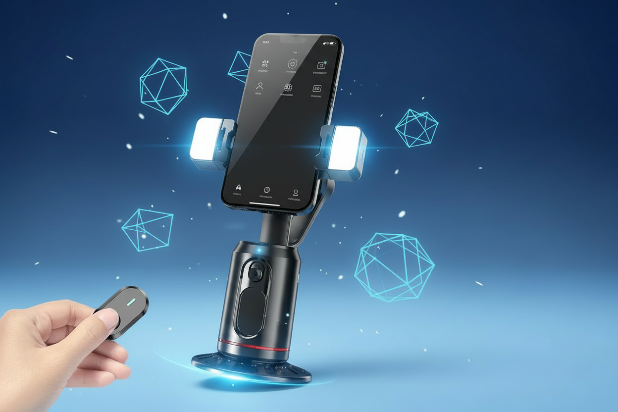 Q02 Smart 360° AI élő videókövető gimbal stabilizátor