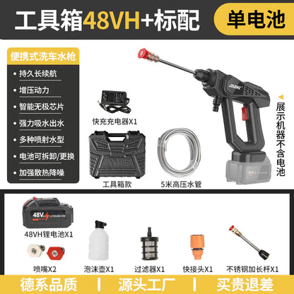 Nagynyomású, hordozható vezeték nélküli autómosó pisztoly