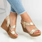 Women's Summer Casual Slip-On Wedge High Heels