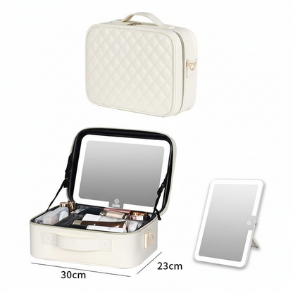 Premium Travel Makeup Bag with LED Mirror