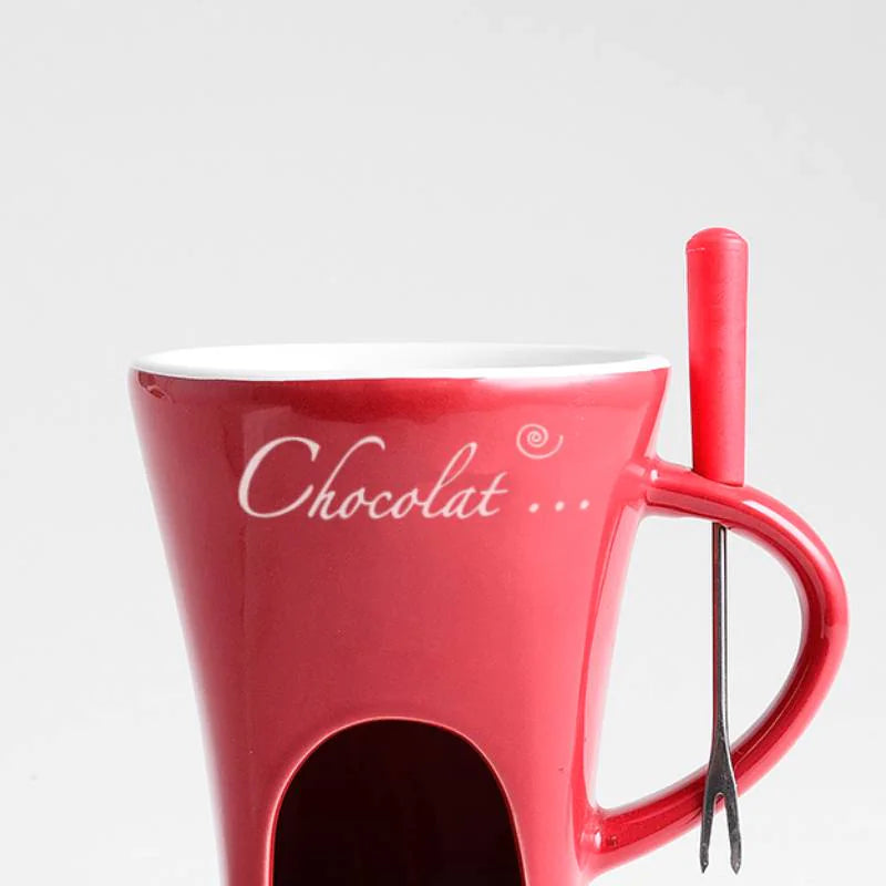 Ceramic Chocolate Warmer Mug for Perfectly Melted Chocolate Delights
