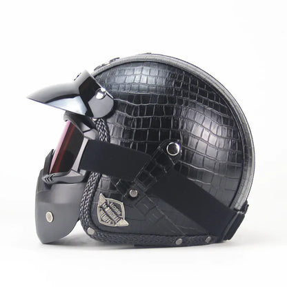 Vintage Handmade Harley Motorcycle Helmet