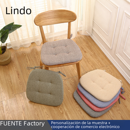 Summer Thick Cotton Linen Chair Cushion for Home Use