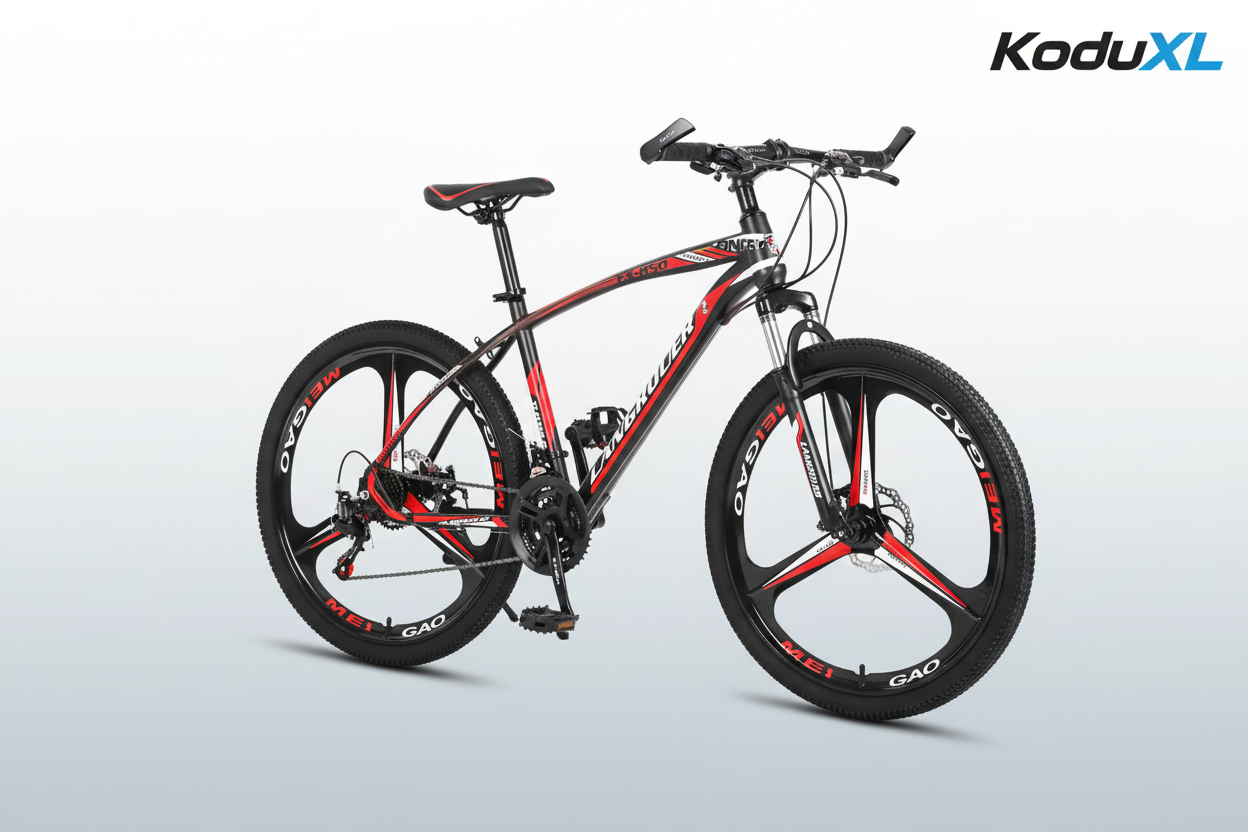 Lengéscsillapító terepkerékpár változó sebességgel