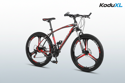 Lengéscsillapító terepkerékpár változó sebességgel