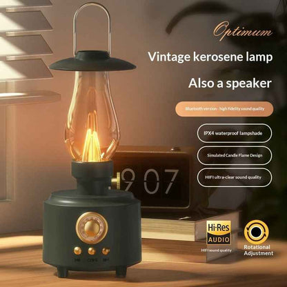 Retro Kerosene Bluetooth Speaker Night Light