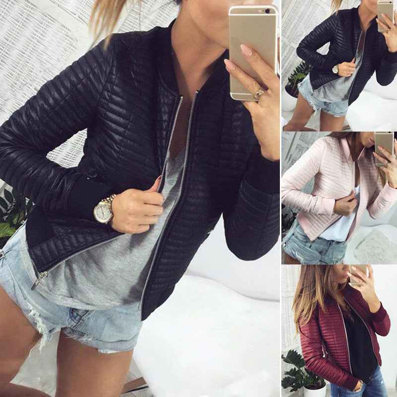 2026 Women's Slim Fit Long Sleeve Zip Cardigan Jacket