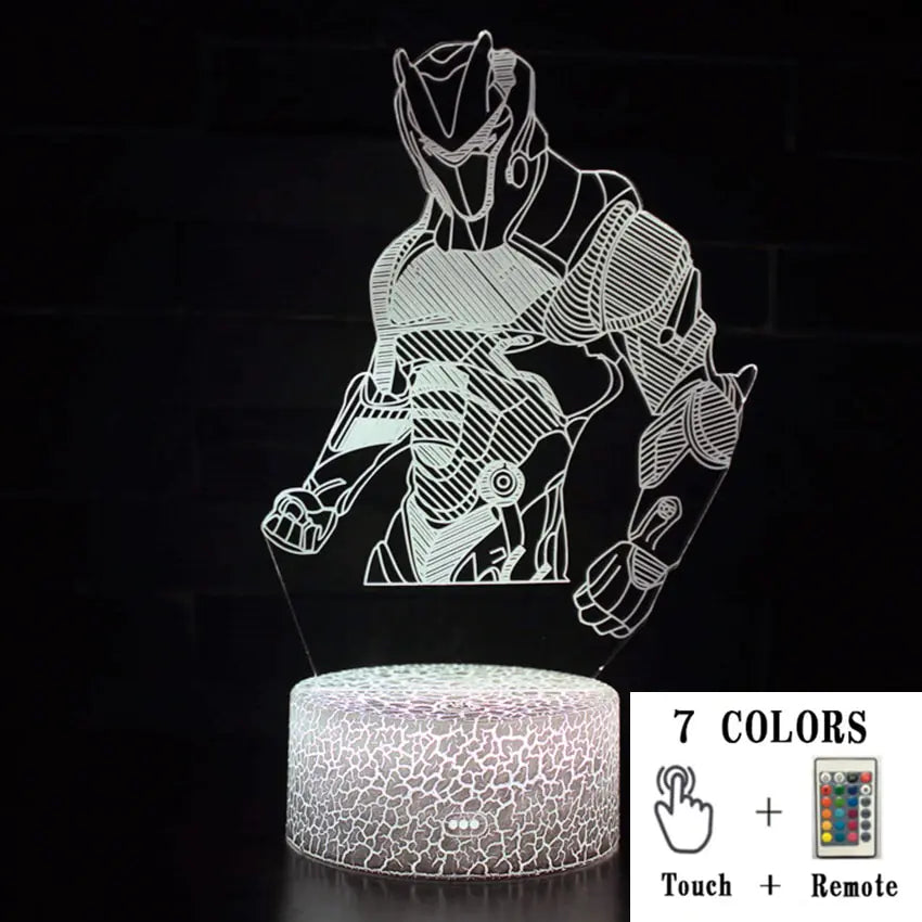 3D LED érintőképernyős színes éjszakai fénylámpa