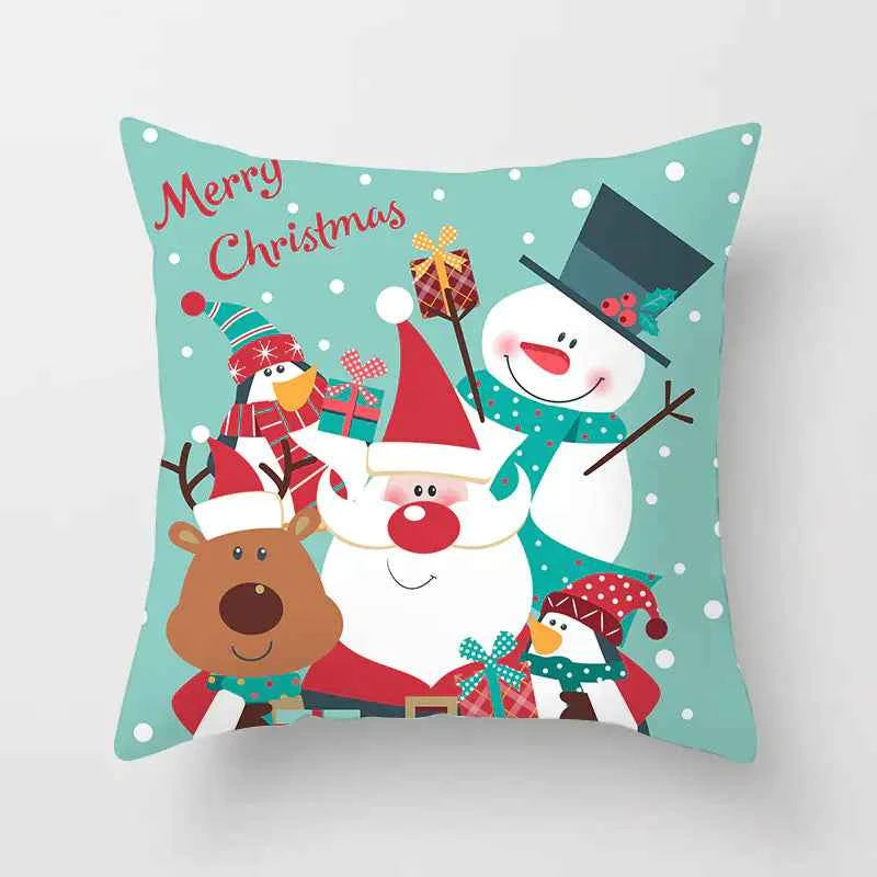 Christmas Cartoon Pillowcase to Add a Festive Holiday Touch