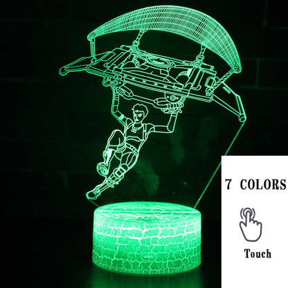 3D LED érintőképernyős színes éjszakai fénylámpa