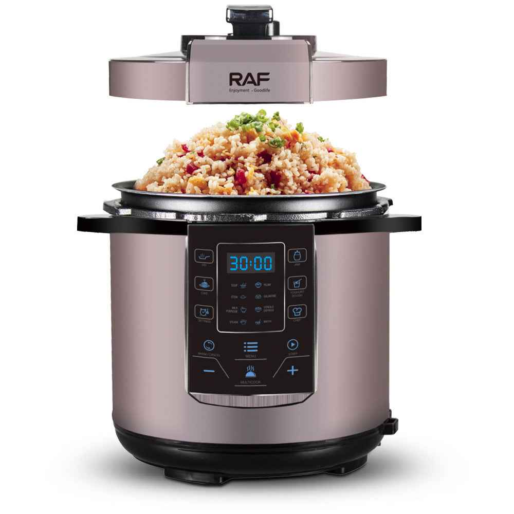 6L Multi-Function Electric Pressure Cooker and Rice Cooker