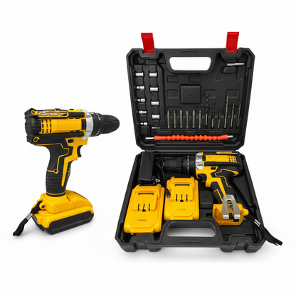 Brushed Impact Drill Lithium Battery High Torque Industrial Grade Hand Drill With Battery