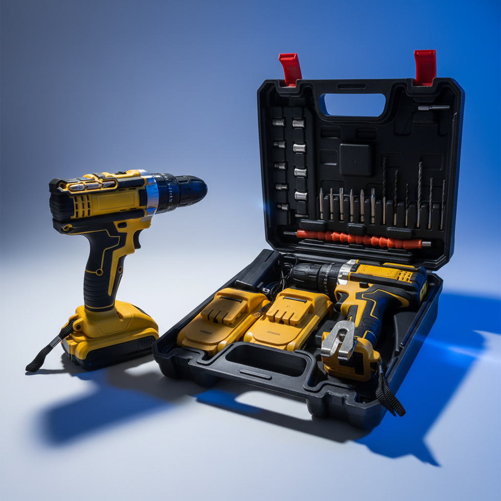 Brushed Impact Drill Lithium Battery High Torque Industrial Grade Hand Drill With Battery